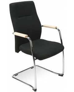 krzesło ORLANDO wood steel cfp chrome