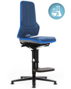 krzesło laboratoryjne Laboratory Neon foot ring Bimos